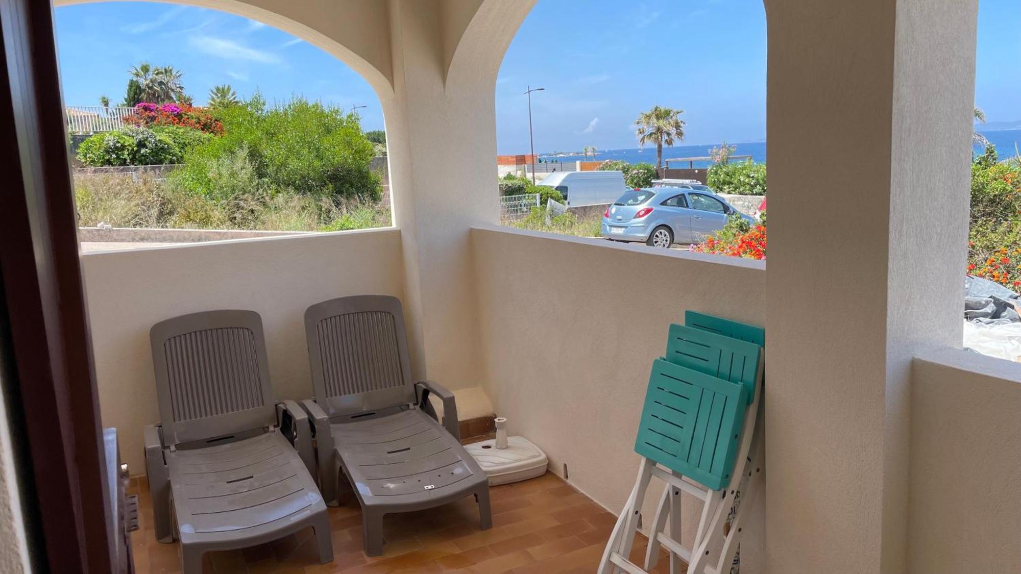 Vue Mer Panoramique Plage 50M Porticcio Corse Exteriör bild